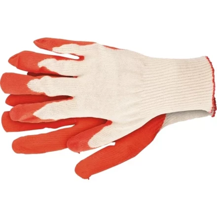 Перчатки х/б облив из натурального латекса 13 класс артикул 67856 купить в Новом Уренгое