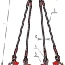 Строп канатный четырехветвевой 4СК 8 т L=8 м заплет купить в Новом Уренгое