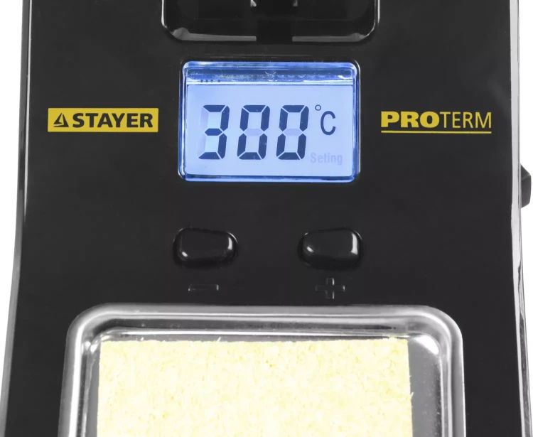 Паяльная станция STAYER "PROFI" цифровая с ЖК дисплеем, диапазон 160-520°C, шаг 10°C, 48Вт 55370 купить в Новом Уренгое