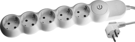 Удлинители электрические М700 5 гнезд с кнопкой серия МАСТЕР купить в Новом Уренгое