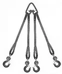 Строп текстильный четырехветвевой 4СТ 16 т  L=6 м  5:1 Звено РТ-3 купить в Новом Уренгое