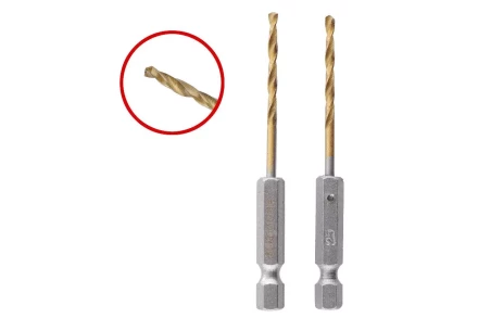 Сверло по металлу HAMMER Ф2.5х77мм (202-802 DR MT 2шт.) купить в Новом Уренгое