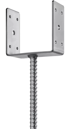 ЗУБР ОС-U, 121 x 120 x 60 мм, U-образное основание столба (310286-120) купить в Новом Уренгое