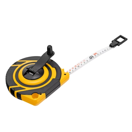 Рулетка геодезическая Denzel 20 м х 15 мм, закрытый корпус, фиберглассовая лента, 31290 купить в Новом Уренгое