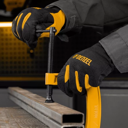 Струбцина G-образная Denzel, усиленная, 100 мм, 20643 купить в Новом Уренгое