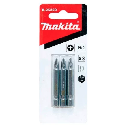 Биты Makita PH2 50мм 3шт (B-25220) купить в Новом Уренгое