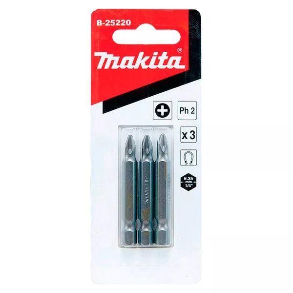 Биты Makita PH2 50мм 3шт (B-25220) купить в Новом Уренгое
