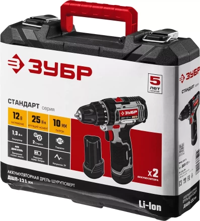Дрель-шуруповерт 2 АКБ ДШЛ-121 КН серия СТАНДАРТ купить в Новом Уренгое