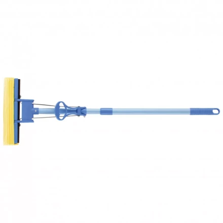 Швабра отжимная 115 см губка PVA 27 x 5,5 x 6 см телескопическая рукоятка голубая Elfe 93516 купить в Новом Уренгое