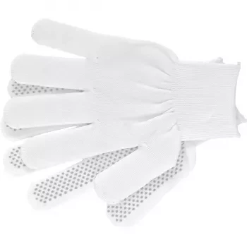Перчатки нейлон ПВХ точка 13 класс белые L 67825 купить в Новом Уренгое