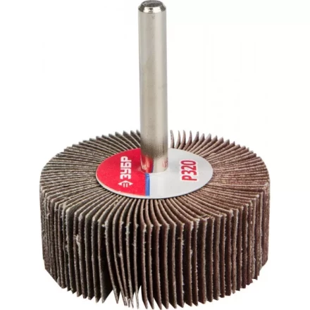 Круг шлифовальный ЗУБР &quot;МАСТЕР&quot; веерный лепестковый, на шпильке, тип КЛО, зерно-электрокорунд нормальный, P320, 20х50мм 36601-320 купить в Новом Уренгое