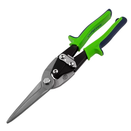 Ножницы по металлу Сибртех 78339, удлиненные, 285 мм, пряморежущие, двухкомпонентные обрезиненные рукоятки купить в Новом Уренгое