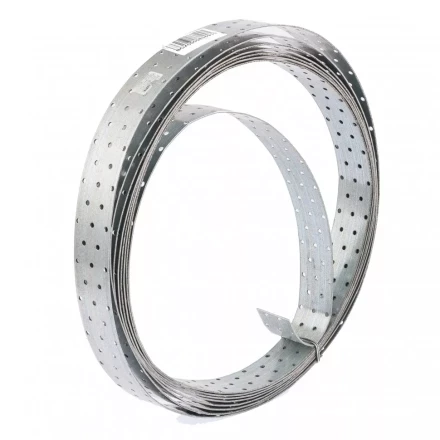 Лента перфорированная монтажная 2 мм LM 5см х10м отверстие 4,5–5мм цинк Россия Сибртех 46583 купить в Новом Уренгое