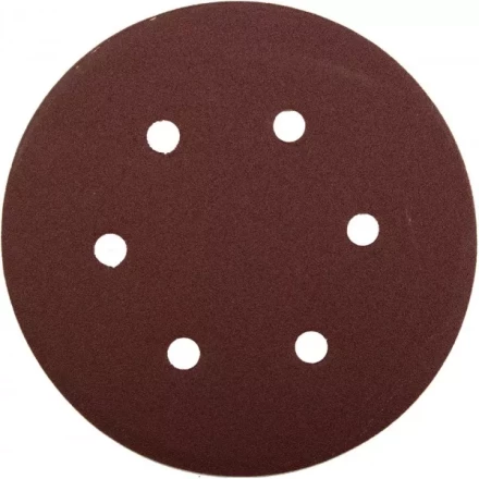 Круг шлифовальный ЗУБР &quot;МАСТЕР&quot; универсальный, из абразивной бумаги на велкро основе, 6 отверстий, Р100, 150мм, 5шт 35566-150-100 купить в Новом Уренгое