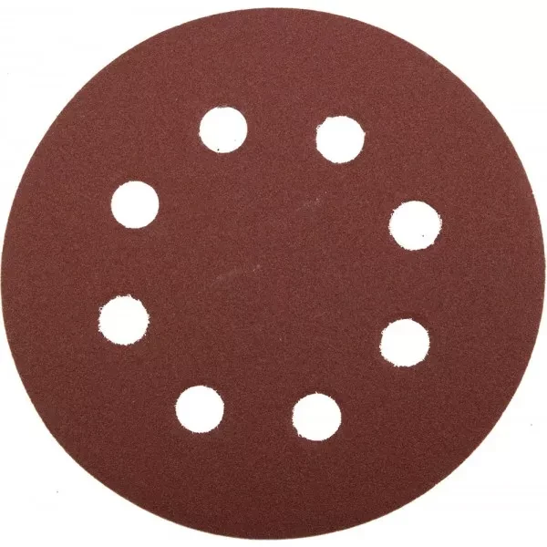 Круг шлифовальный ЗУБР "МАСТЕР" универсальный, из абразивной бумаги на велкро основе, 8 отверстий, Р180, 115мм, 5шт 35560-115-180 купить в Новом Уренгое