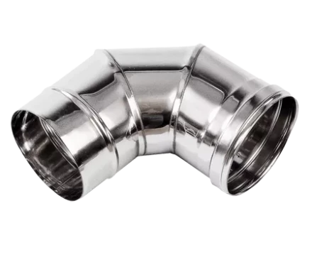 Колено дымохода 90 гр из нержавеющей стали (Диаметр 150 мм) для теплогенераторов BALLU JUMBO, FARM, SP купить в Новом Уренгое
