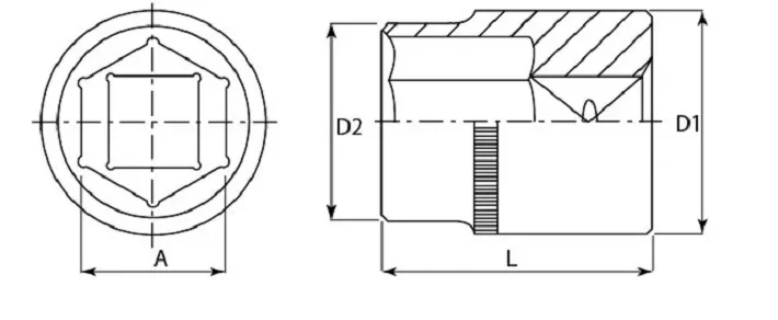 Головка торцевая 3/8"DR 21 мм S04H3121 Jonnesway 48022 купить в Новом Уренгое