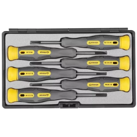 Набор STAYER &quot;PROFESSIONAL&quot; &quot;MAX-GRIP&quot;: Отвертки для точн работ, Cr-V, двухкомп рукоятка, магнит наконеч, 6 предметов 25826-H6 G купить в Новом Уренгое