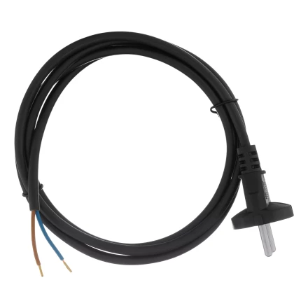 Шнур сетевой Denzel Energy Series, ПВС, 1,5 м, 2 x 1 мм, с неразборной вилкой, черный, 3 м, 37661 купить в Новом Уренгое