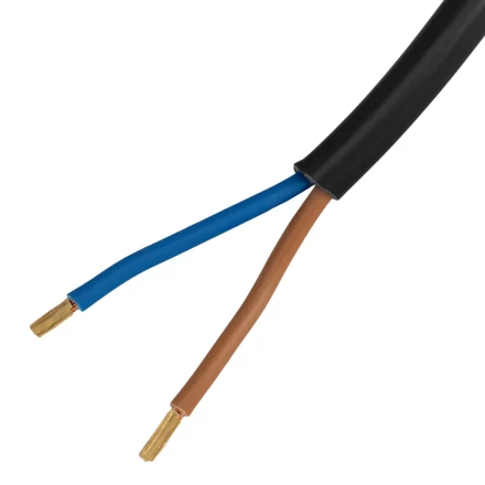 Шнур сетевой Denzel Energy Series, ПВС, 1,5 м, 2 x 1 мм, с неразборной вилкой, черный, 3 м, 37661 купить в Новом Уренгое