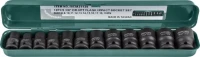 Набор головок торцевых ударных 3/8"DR 8-19мм  Jonnesway S03A3112S 12предметов 48505
