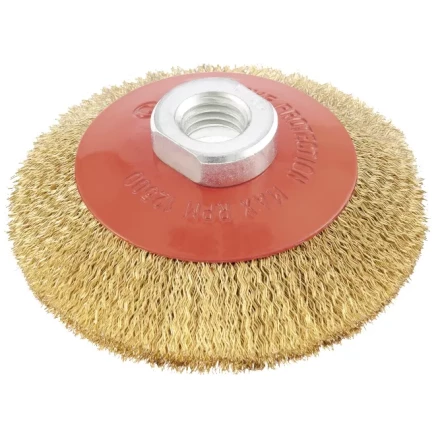 Щетка для УШМ, 115 мм, М14, "тарелка", витая проволока  MATRIX 74612 купить в Новом Уренгое