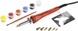 Приборы для выжигания с набором насадок и красками серия МАСТЕР