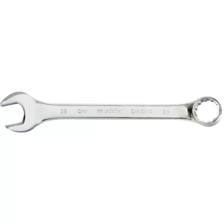 Ключ комбинированный 36 мм CrV полированный хром Matrix 15175 купить в Новом Уренгое