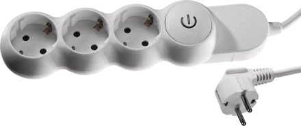 Удлинители электрические М700 3 гнезда с кнопкой серия МАСТЕР купить в Новом Уренгое