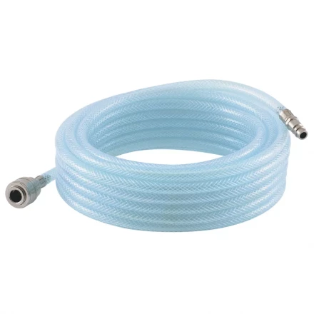 Шланг пневматический ПВХ 10x16 мм 18 бар армированный прозрачный быстросъемный 15м STELS 57025 купить в Новом Уренгое