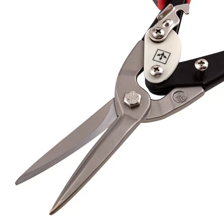 Ножницы по металлу Matrix 78328, удлиненные, 290 мм, прямой рез, CrMo, двухкомпонентные обрезиненные рукоятки, PRO купить в Новом Уренгое