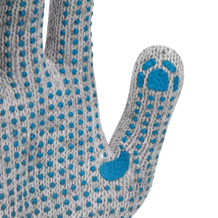 Перчатки трикотажные с ПВХ точкой, 5 пар в упаковке, БОПП-пакет, 7 класс// Россия 67837 купить в Новом Уренгое