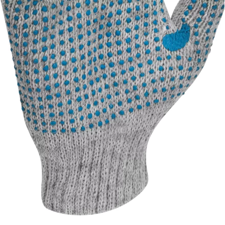 Перчатки трикотажные с ПВХ точкой, 5 пар в упаковке, БОПП-пакет, 7 класс// Россия 67837 купить в Новом Уренгое