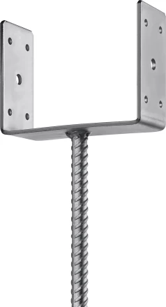 ЗУБР ОС-U, 151 x 120 x 60 мм, U-образное основание столба (310286-150) купить в Новом Уренгое