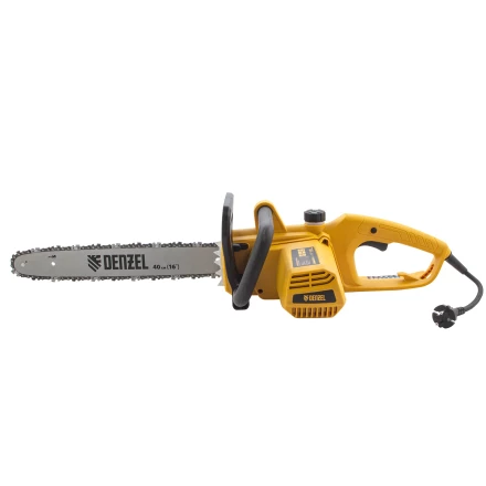 Пила цепная электрическая Denzel EDS-2000P 95616, 2 кВт,поперечная, шина 40 см, шаг 3/8, паз 1.3 мм, 57 звеньев купить в Новом Уренгое