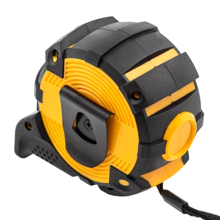 Рулетка Denzel 8м х 32мм, автоматич. фиксац., нейлон. покрытие, магнит. зацеп, двухстор. разметка, 31524 купить в Новом Уренгое