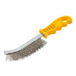 Щетка металлическая с пластмассовой ручкой, нержавеющая проволока Denzel 748287