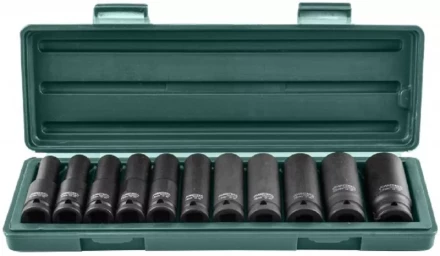 Набор головок торцевых ударных глубоких 1/2&quot;DR 10-24мм 11предметов Jonnesway S03AD4111S 47193 купить в Новом Уренгое