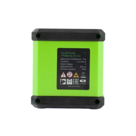 Лазерный уровень ЛН 02, 15 м, 635 нм, резьба 1/4&quot; Сибртех 35024 купить в Новом Уренгое