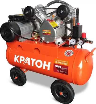 Компрессор масляный поршневой ременной Кратон AC-440-50-BDV 3 01 01 042 купить в Новом Уренгое