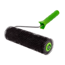 Валик игольчатый для наливных полов с ручкой, острая игла, 240 мм Сибртех 81110