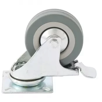 Колесо поворотное с тормозом d-50мм крепление платформенное СИБРТЕХ 68719 купить в Новом Уренгое