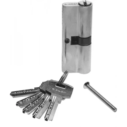 Механизм ЗУБР &quot;ЭКСПЕРТ&quot;цилиндровый, повышенной защищенности, тип &quot;ключ-ключ&quot;, цвет хром, 6-PIN, 90мм 52105-90-2 купить в Новом Уренгое