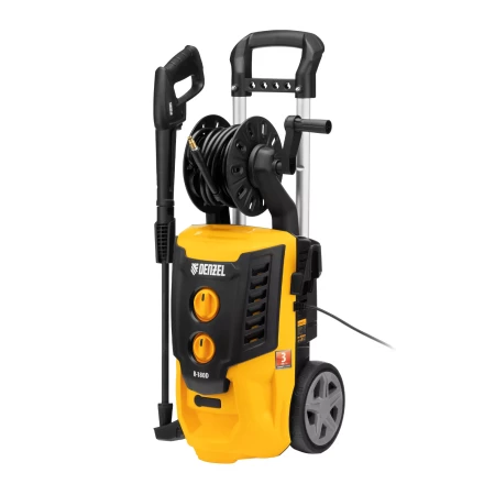 Моечная машина высокого давления Denzel R-180D, 2200 Вт, 180 бар, 380 л/ч, с барабаном купить в Новом Уренгое