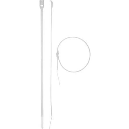 Кабельные стяжки белые КОБРА, с плоским замком, 3.6 х 205 мм, 50 шт, нейлоновые, ЗУБР 30930-36-205 купить в Новом Уренгое