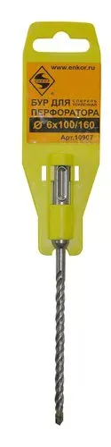 Бур SDS+  ф 6х100/160 усиленный  10/50/200 10907 купить в Новом Уренгое