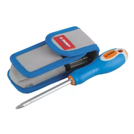 Набор ЗУБР Отвертка &quot;ЭКСПЕРТ&quot; с двусторон. стержнями, HEX5-5 и HEX6-6 с шариком, чехол для ношения на поясе, 10пред. 25297-H10 купить в Новом Уренгое