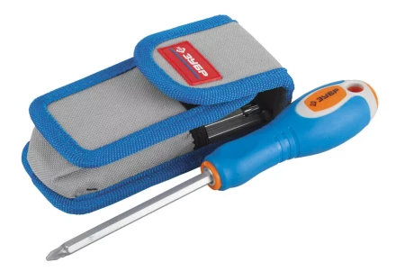 Набор ЗУБР Отвертка &quot;ЭКСПЕРТ&quot; с двусторон. стержнями, HEX5-5 и HEX6-6 с шариком, чехол для ношения на поясе, 10пред. 25297-H10 купить в Новом Уренгое