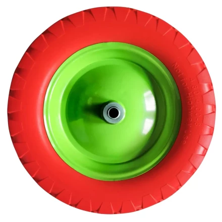 Колесо полиуретановое Сибртех 4.80/4-8, длина оси 80 мм, подшипник 20 мм 689805 купить в Новом Уренгое