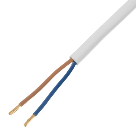 Шнур сетевой Denzel Energy Series, ПВС, 3 м, 2 x 1 мм, с неразборной вилкой, белый, 3 м, 37664 купить в Новом Уренгое